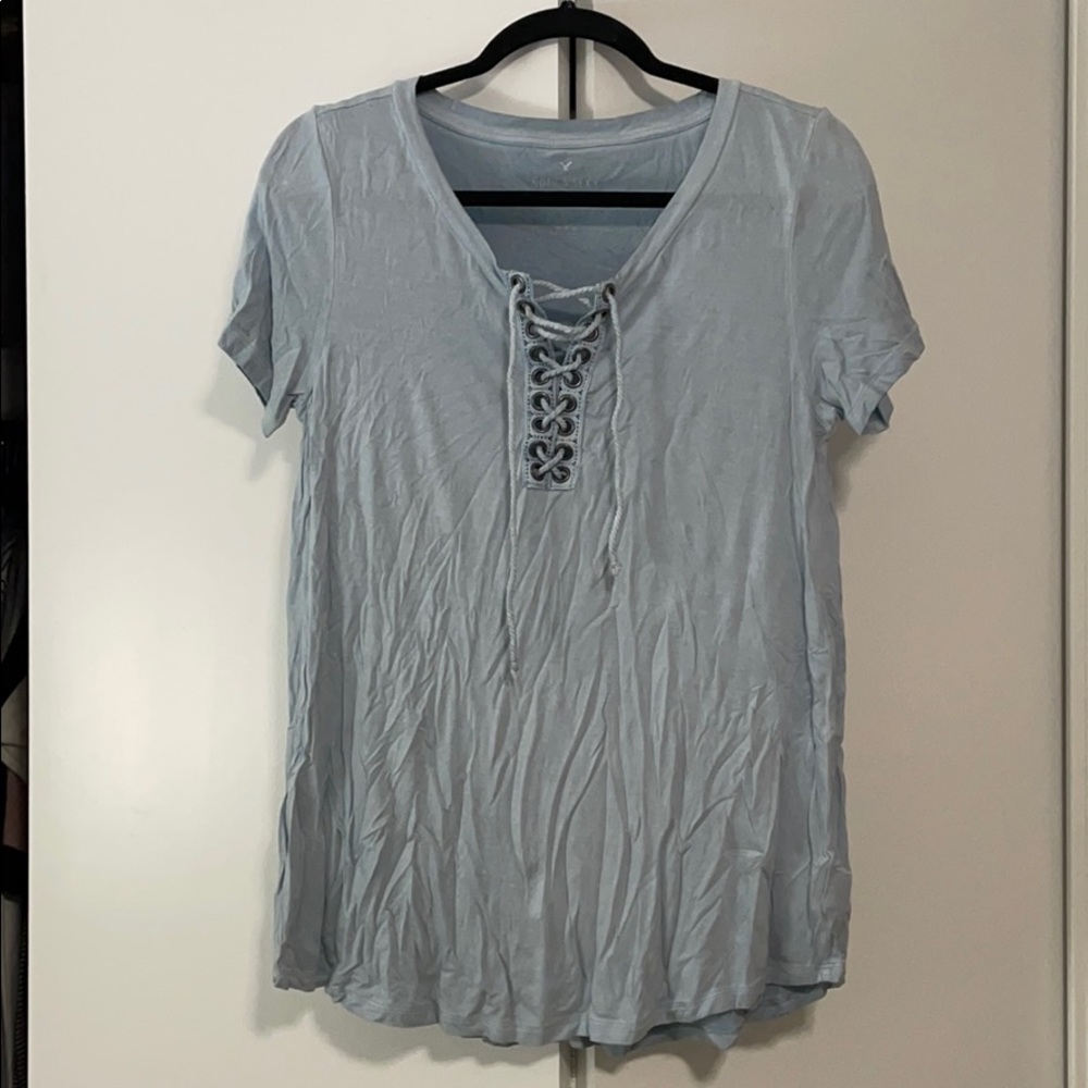 American Eagle Soft & Sexy Lace Up Top